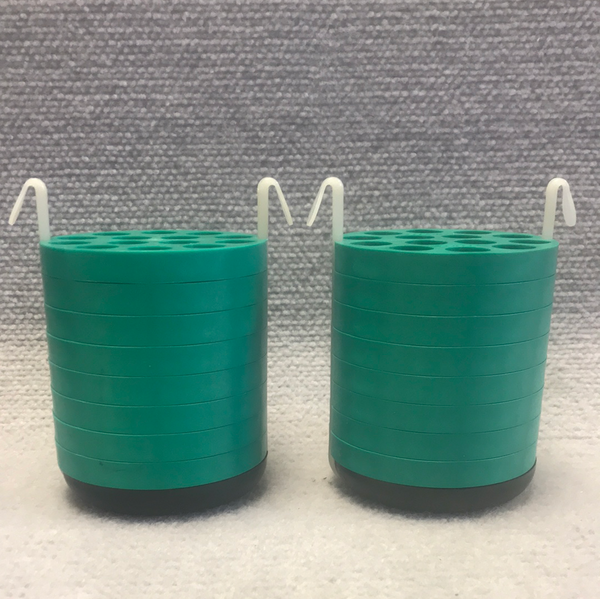 Beckman Coulter 339180 14x 15ml Tube Bucket Insert Green & Pads Set of 2