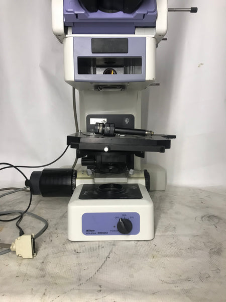 Nikon Fluorescence DIC Eclipse E800 Microscope Trinocular Head Polarized Incomplete  E 800