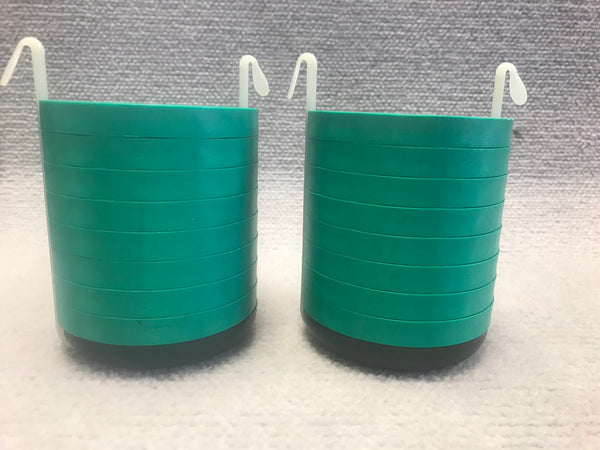 Beckman Coulter 339180 14x 15ml Tube Bucket Insert Green & Pads Set of 2