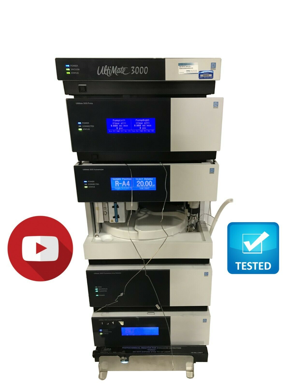 Dionex UltiMate 3000 HPLC System SRD DGP WPS PDA TCC