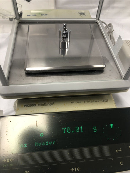 Mettler Toledo PR2003 Balance FACT Delta Range Analytical Lab Working Video