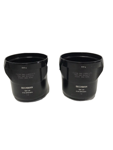 Lot of 2 Beckman Coulter Swing Buckets 633 g GH-3.8 Pair