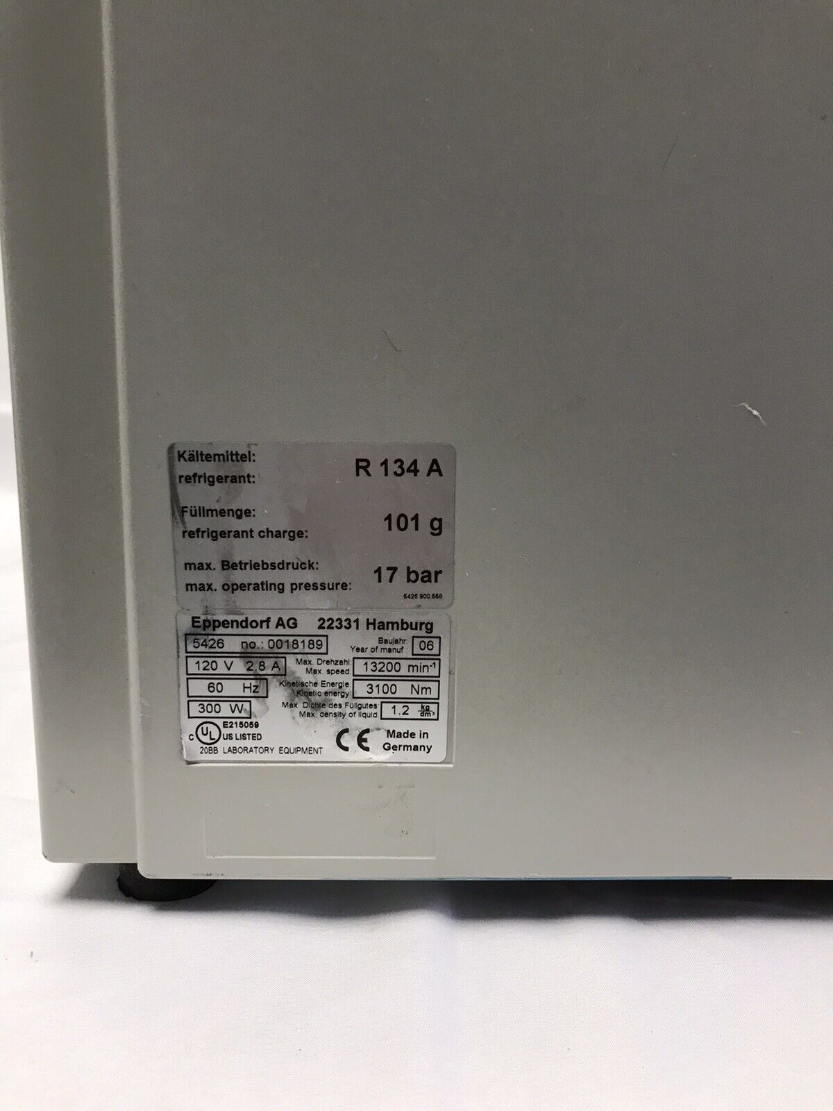 Eppendorf 5415R Refrigerated Centrifuge w/ F-45-24-11 Rotor for Parts Repair NPU