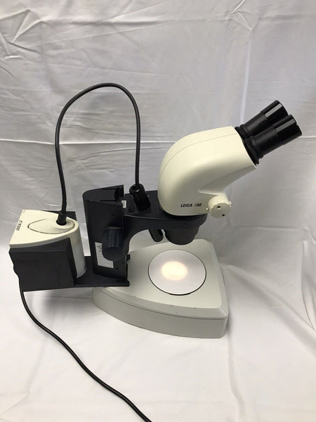 Leica S6E Stereo Zoom Microscope With Stand Light Source & 10x Eyepieces Tested