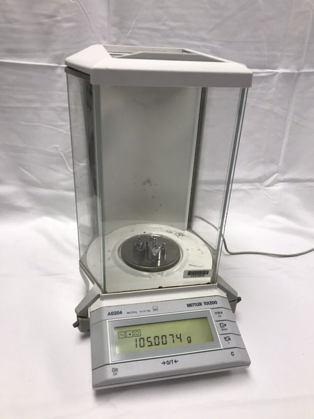 Mettler AG204 Analytical Lab Balance With Power Supply 210g@0.1mg  tested working