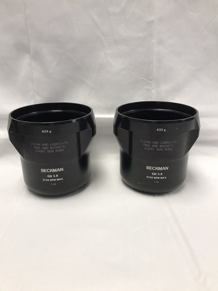 Lot of 2 Beckman Coulter Swing Buckets 633 g GH-3.8 Pair