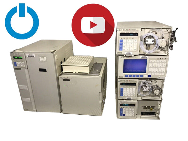 Shimadzu Chromatography System LC-10A RID-10A SCL-10A SIL-10A CTO-10A SCL-10A