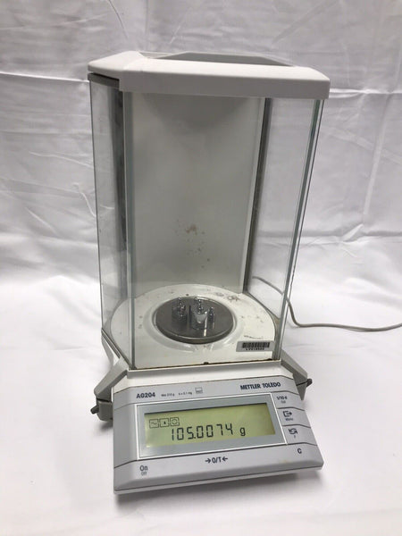 Mettler AG204 Analytical Lab Balance With Power Supply 210g@0.1mg  tested working