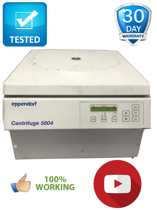 Eppendorf 5804 Centrifuge Lab Equipment A-4-44 Rotor Buckets Tested Working