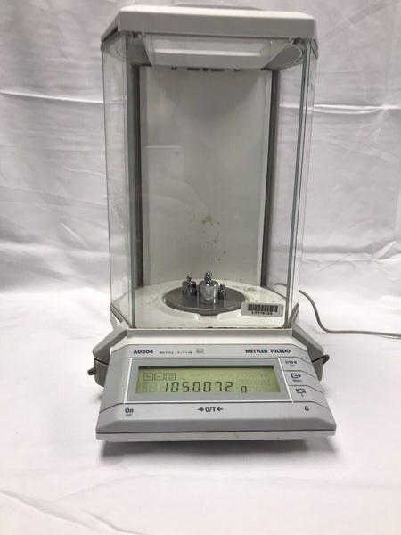 Mettler AG204 Analytical Lab Balance With Power Supply 210g@0.1mg  tested working