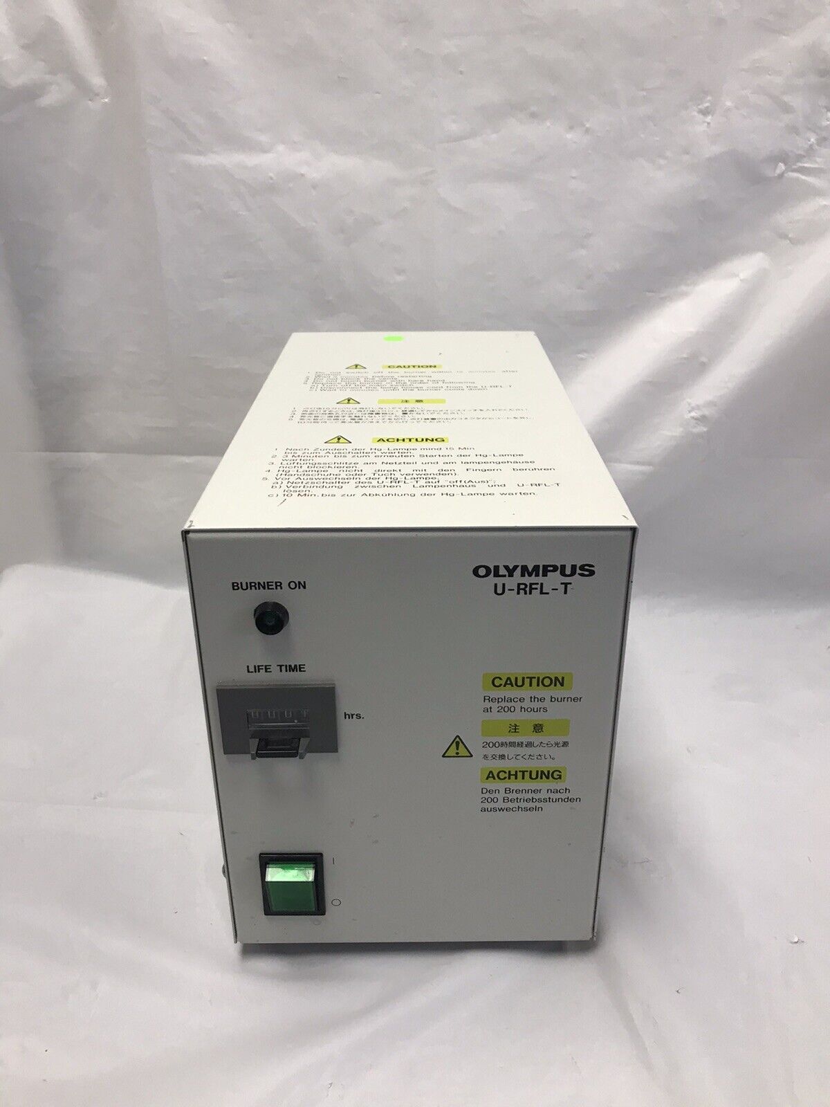 Olympus U- RFL - T - 200 Power Supply 100W High Pressure Mercedes Burner Ballast