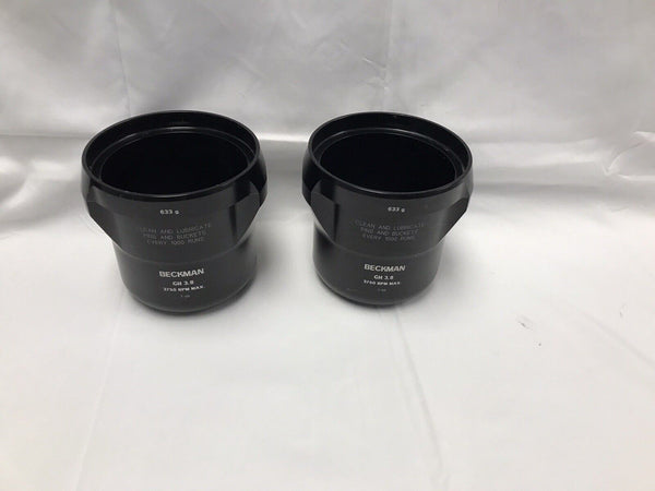 Lot of 2 Beckman Coulter Swing Buckets 633 g GH-3.8 Pair