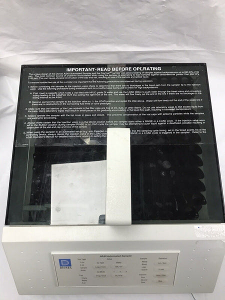 Thermo Dionex AS40 Automated Sampler System AS40-1