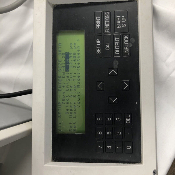 Beckman Coulter Z1-D Particle Cell Counter Size Analyzer Power Up video