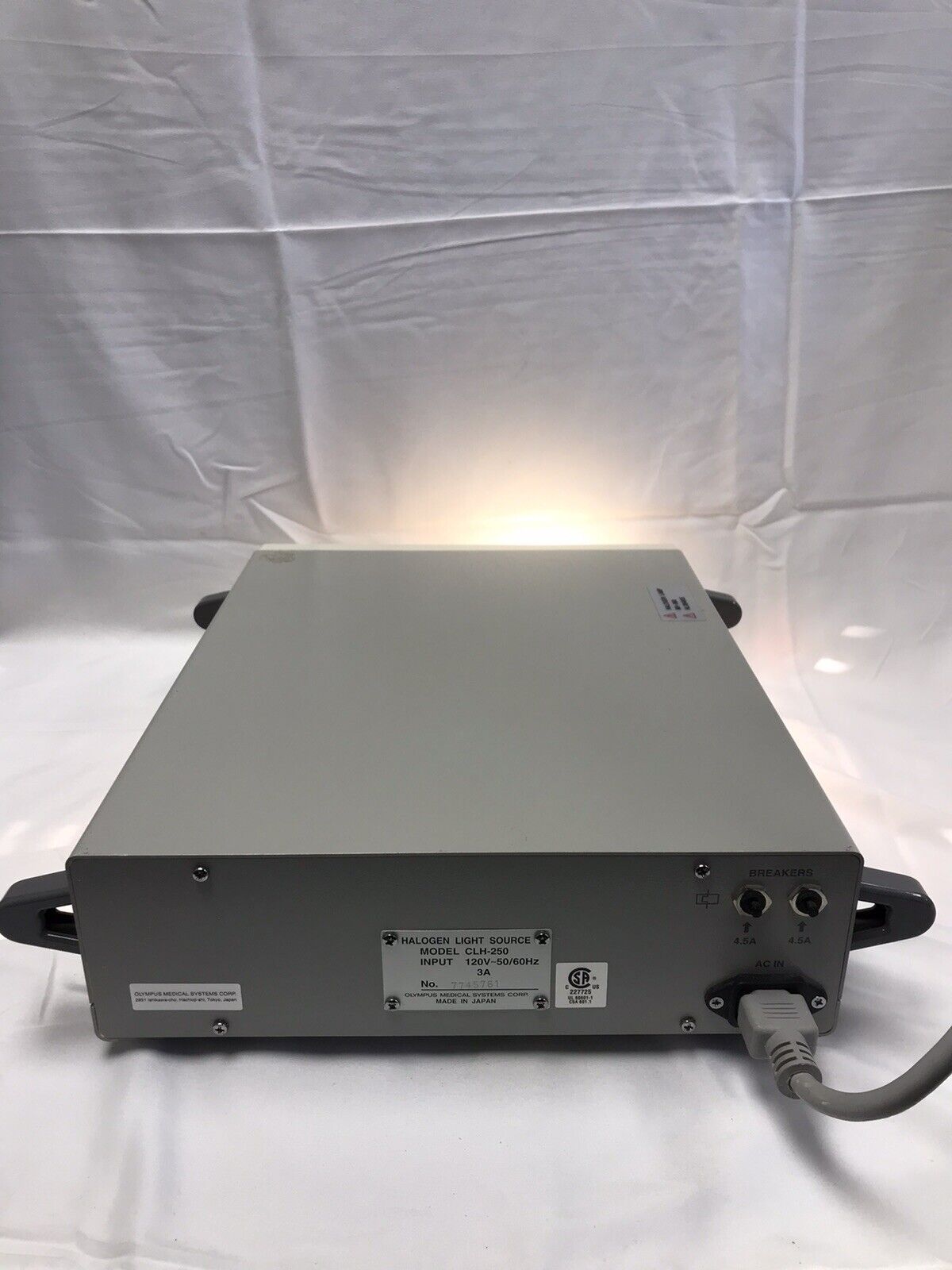 Olympus CLH-250 Halogen Endoscopy Light Source Endoscopic Tested Warranty