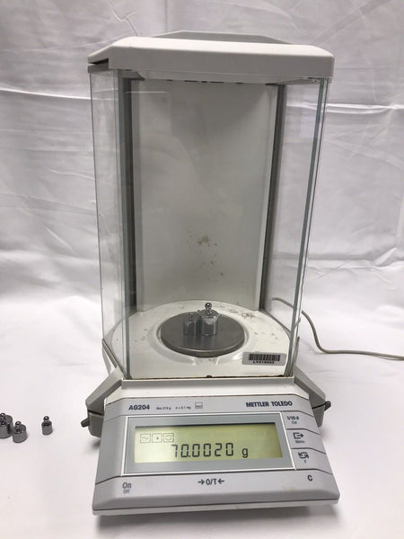 Mettler AG204 Analytical Lab Balance With Power Supply 210g@0.1mg  tested working