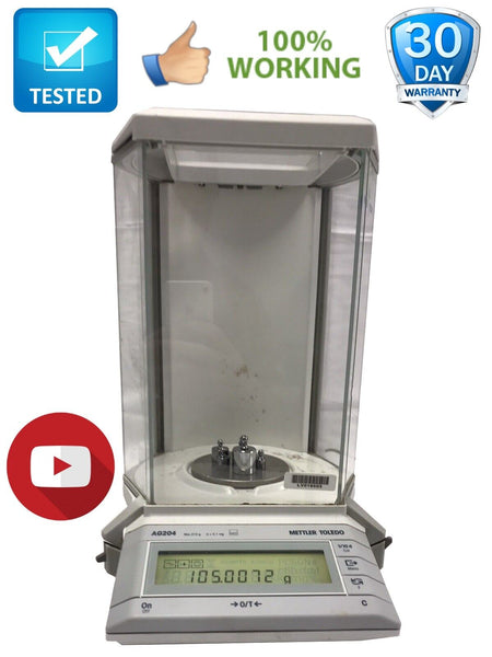 Mettler AG204 Analytical Lab Balance With Power Supply 210g@0.1mg  tested working