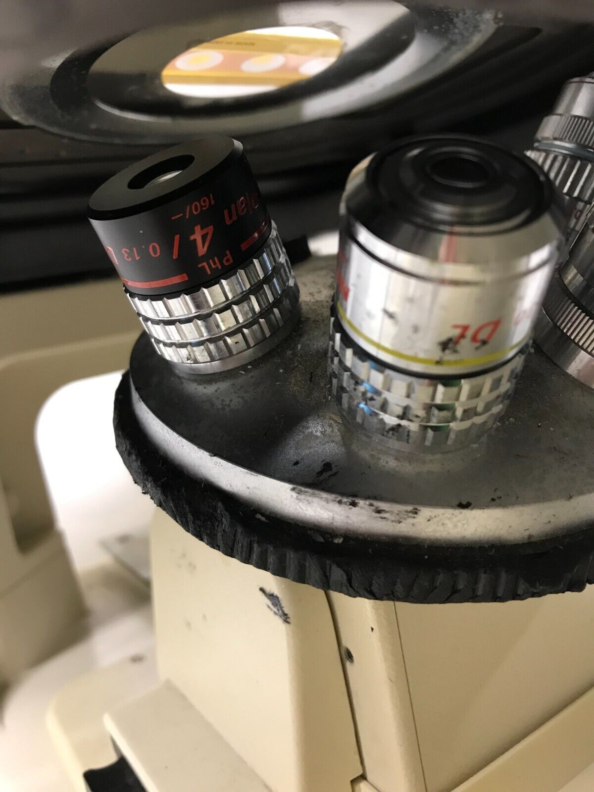 Nikon Diaphot 300 Inverted Phase Contrast Microscope w 4 Objectives