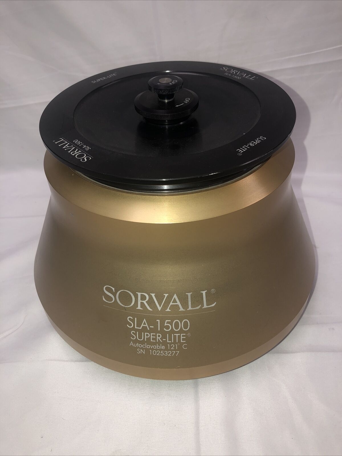 Sorvall SLA-1500 Super-Lite Autoclavable 121°C 6 Position Rotor (6 x 250mL) GOLD