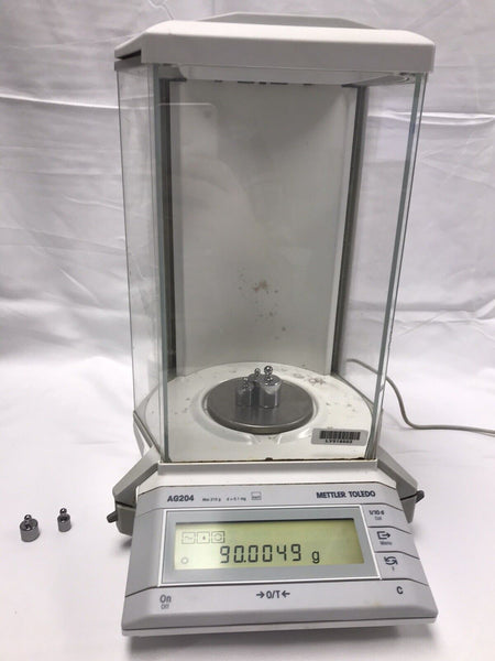 Mettler AG204 Analytical Lab Balance With Power Supply 210g@0.1mg  tested working