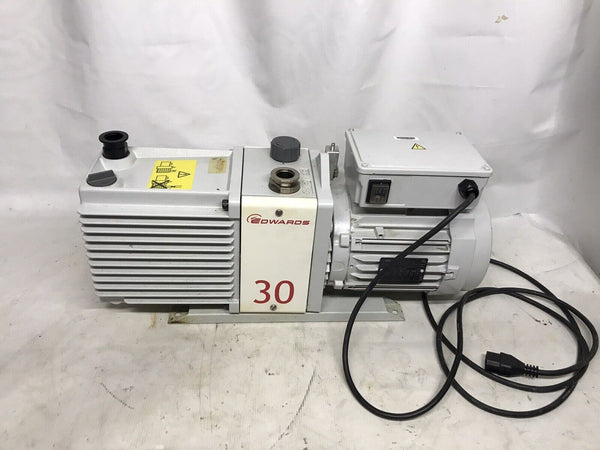 EDWARDS E2M30 Dual Stage Rotary Vane Vacuum Pump - TESTED warranty