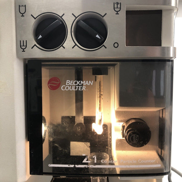Beckman Coulter Z1-D Particle Cell Counter Size Analyzer Power Up video