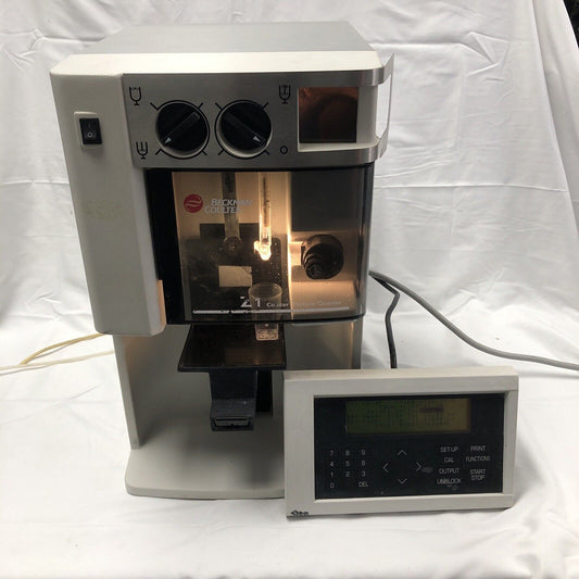 Beckman Coulter Z1-D Particle Cell Counter Size Analyzer Power Up video