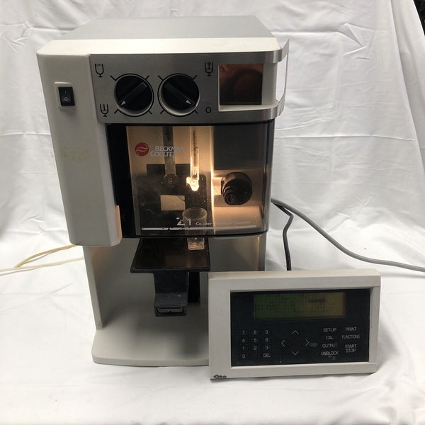 Beckman Coulter Z1-D Particle Cell Counter Size Analyzer Power Up video