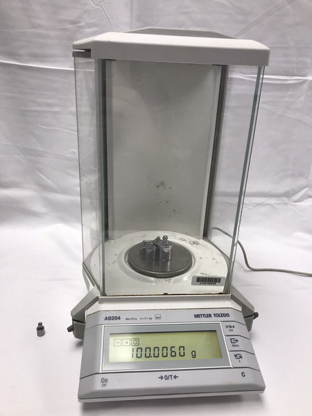 Mettler AG204 Analytical Lab Balance With Power Supply 210g@0.1mg  tested working