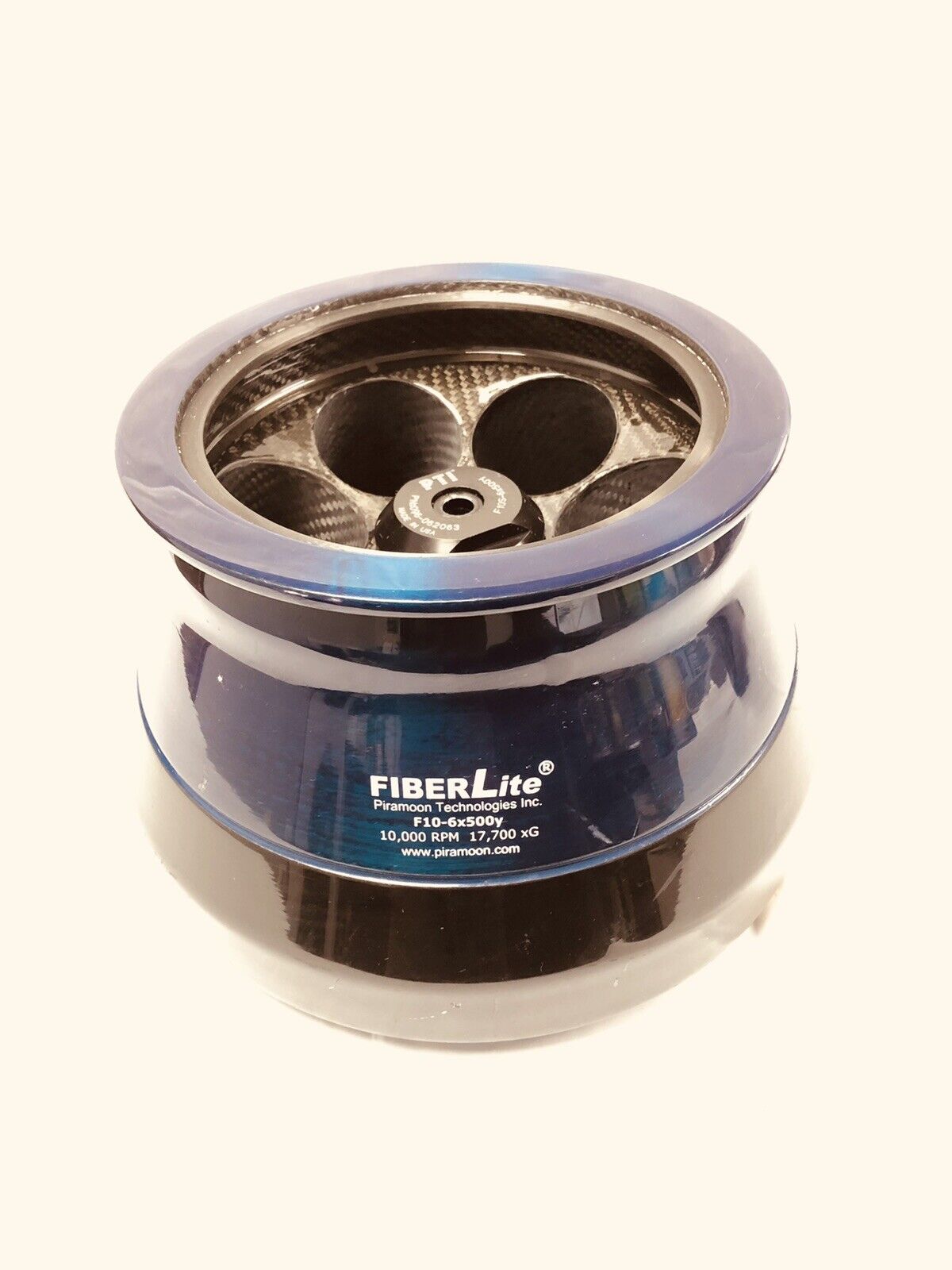 PTI FiberLite F10-6x500y Fixed Angle Centrifuge Rotor Piramoon tested working