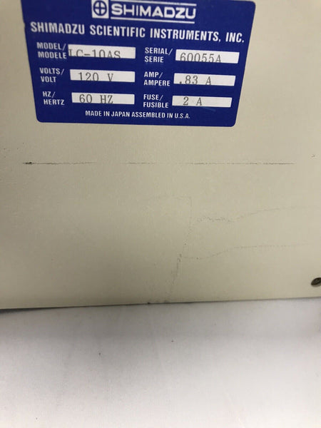 Shimadzu LC-10AS HPLC uPLC LC-10 AS chromatography LC