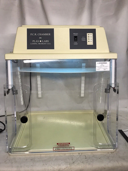 Plas Labs 825 UVC UV PCR Chamber 110 VAC Workstation