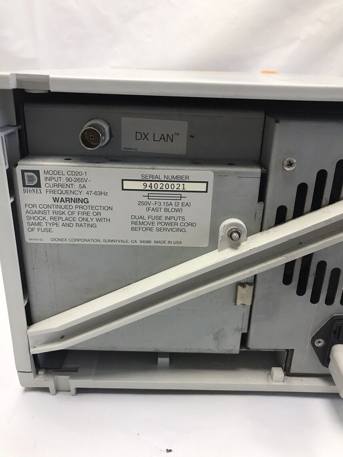 Dionex CD20 Conductivity Detector