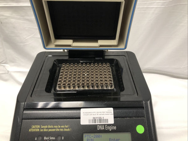 Bio-Rad DNA Engine PTC-200 PCR Thermal Cycler W/Alpha Block ALS1296 warranty