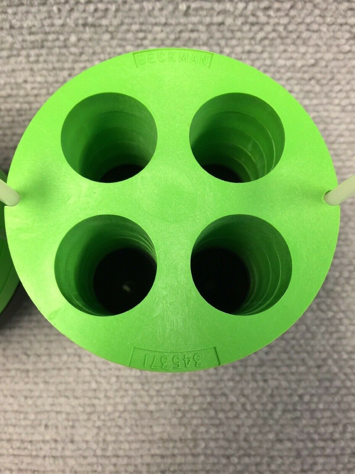 10 Beckman Coulter 345371 4x50mL Tube Swing Bucket Insert & Pads - Warranty
