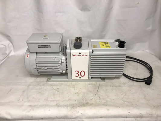EDWARDS E2M30 Dual Stage Rotary Vane Vacuum Pump - TESTED warranty