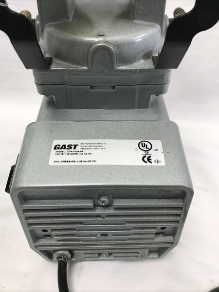 GAST DOA-P704-AA Compressor/Vacuum Pump,1/8 HP,60 Hz,115V with Warranty