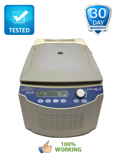 VWR Symphony 2417R Refrigerated Microcentrifuge 120V Tested Video Warranty